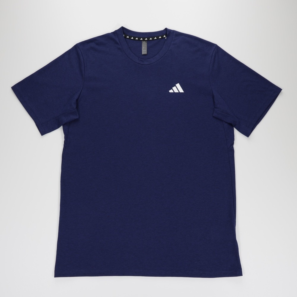 Adidas Men's Crew Neck Short Sleeve Breathable Feel Ready Training Tee Blue M